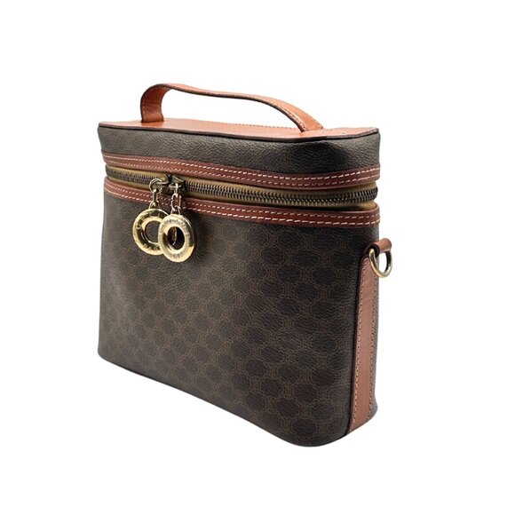 Vintage Celine 2Way Vanity in Brown Macadam - Picture 3 of 12